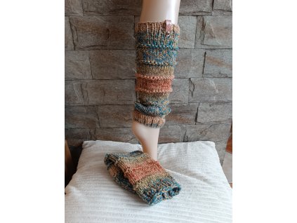 Originální ručně pletené návleky na nohy č.15572180