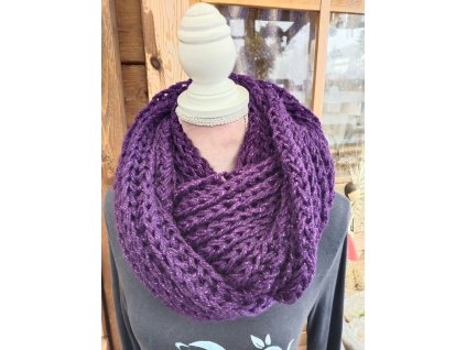 Nákrčník fialový s leskem