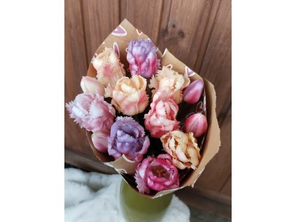 Kytice tulipánů pestrobarevné č.1