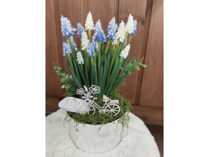 Jarní aranžmá, Modřence s kolem,,