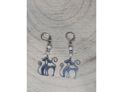 Náušnice,, Kočky s měsíčním kamenem,,