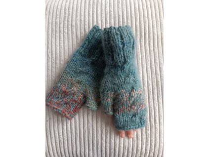 Ručně pletené bezprsté rukavice č. 15602255