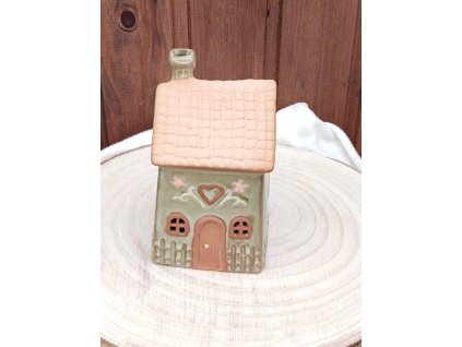 Keramický domeček zelenkavý
