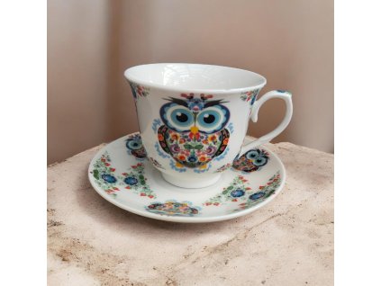 Hrneček s podšálkem,, Sovička,,