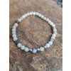 Náramek z minerálů Amazonit s chirurgickou ocelí