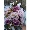Kytice růží fialová s růžovými květy