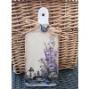 Dřevěné prkénko,, Levandule s konvičkou,,