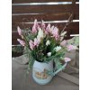 Jarní aranžmá,, Růžovo bílé modřence,,