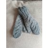R4učně pletené rukavice palčáky
