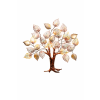 Kovový strom s lístky