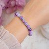 Náramek z minerálů,, Chalcedon s rondelky,,