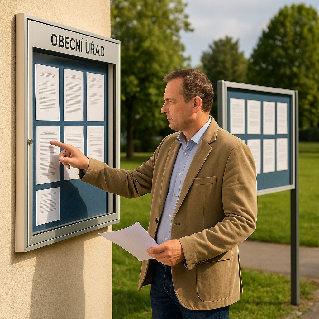 Jak vybrat venkovní informační vitrínu pro obecní úřad nebo školu