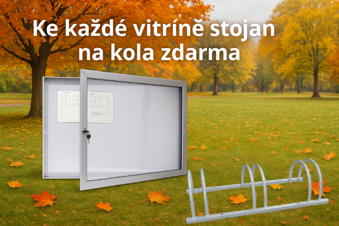 Stojan k vitríně ZDARMA