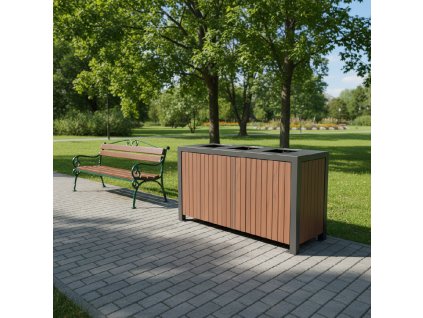 Odpadkový koš na tříděný odpad lara 3