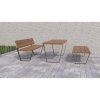 Piknikový set INO III – robustní venkovní stůl s lavičkami, ocelová konstrukce jekl 60×10 mm a dřevěné latě 1500–1950 mm