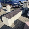betonová lavička CUBE – moderní městský mobiliář