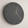 Nástěnné hodiny z betonu OBETON Jena 45 cm - vesmírně šedá