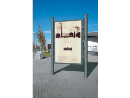 City Light na ocelových sloupcích (Popis Neosvětlený panel-sloupky City)