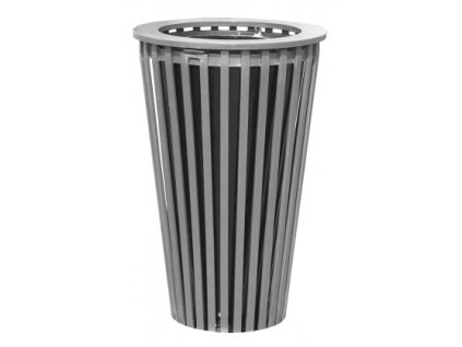 Kovový koš Lofoten - 60 L (Popis Koš bez podstavce)