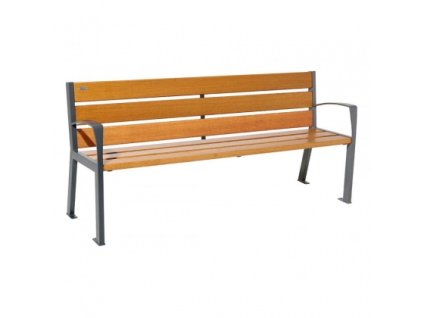 Lavička s područkami Silaos (Popis Lavička Silaos, dub - dl. 1200 mm)