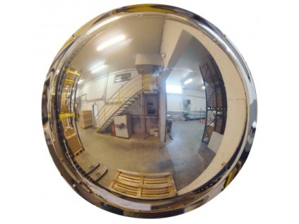 Nerozbitná zrcadla pro upevnění na zeď (Popis Optika 570 mm, do 8 m)