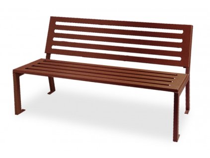 Ocelová lavička Silaos (Popis Délka 1200 mm)