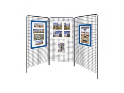 Výstavní mříže do interiéru (Popis Sada 3 ks výstavních mříží)