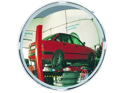 Zrcadla v bílém rámu (Popis Ø 400 mm, do 5 m - Polymir)