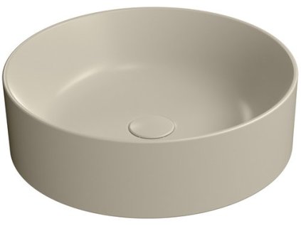 KUBE X keramické umyvadlo na desku, průměr 45cm, reta mat