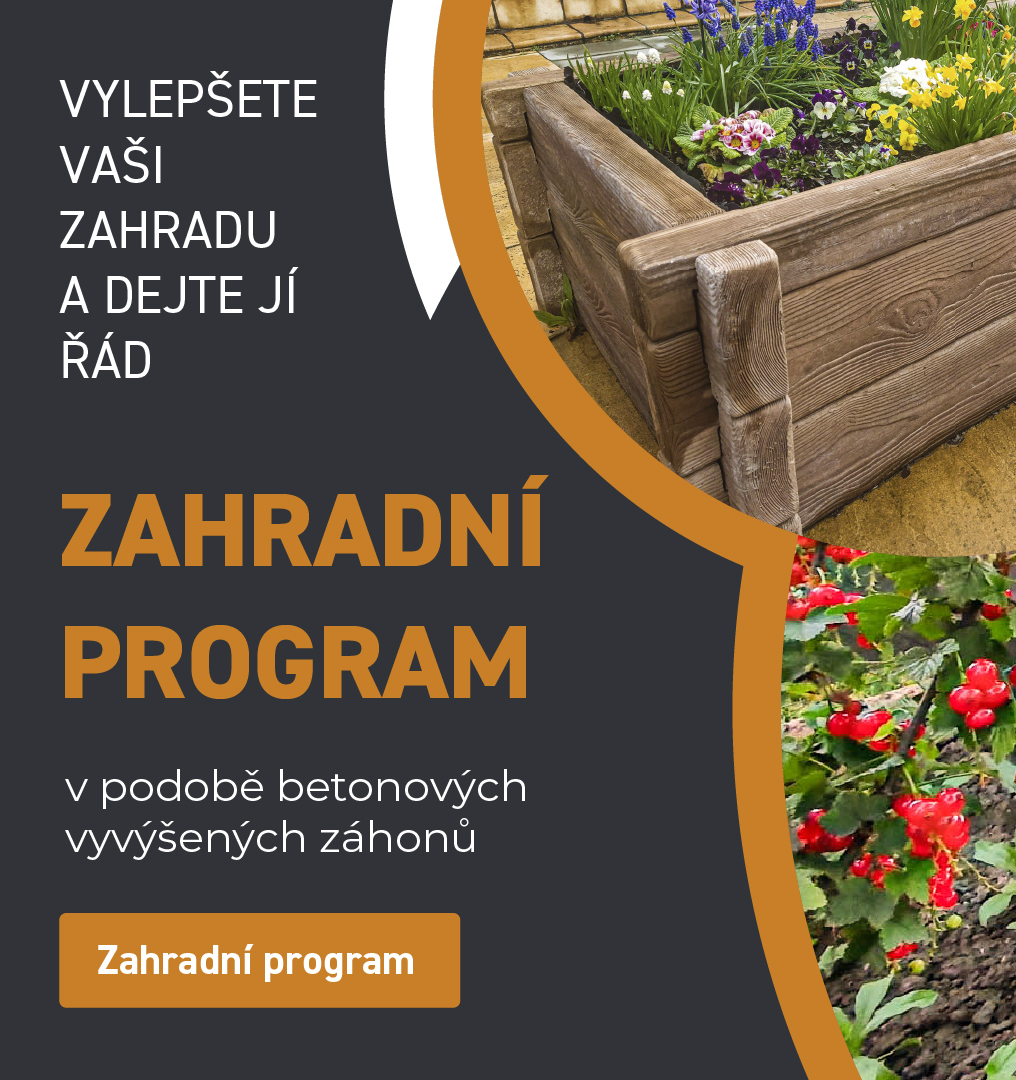 Zahradní program / vyvýšené betonové záhony