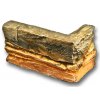 Štípaná břidlice - rohovky  betonový obklad