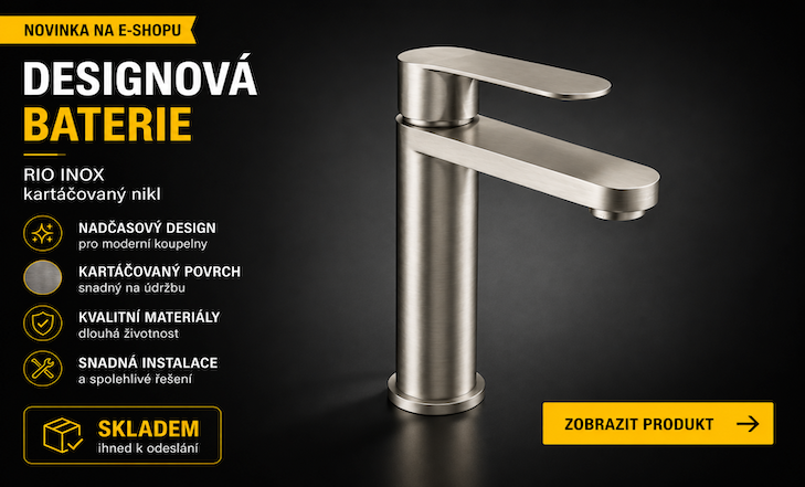 Rio INOX - Umyvadlová baterie bez výpusti, Nikl kartáčovaná