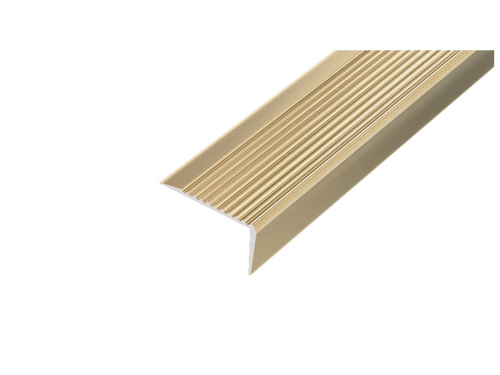 ACARA AP10 schodová lišta samolepící, hliník elox champagne, 20 mm, 2,7 m AAHAE B450020-C-SK