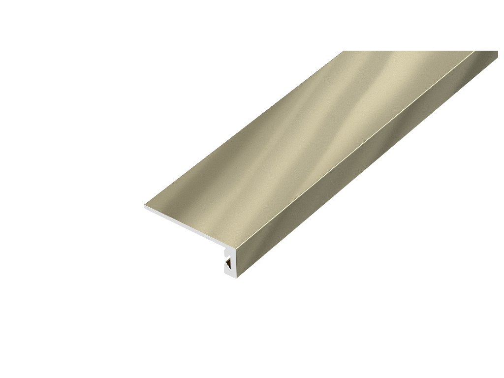ACARA AP26/1 ukončovací lišta samolepící, hliník elox titan, 8 mm, 0,9 m APAAE 80-T-SK/0,9