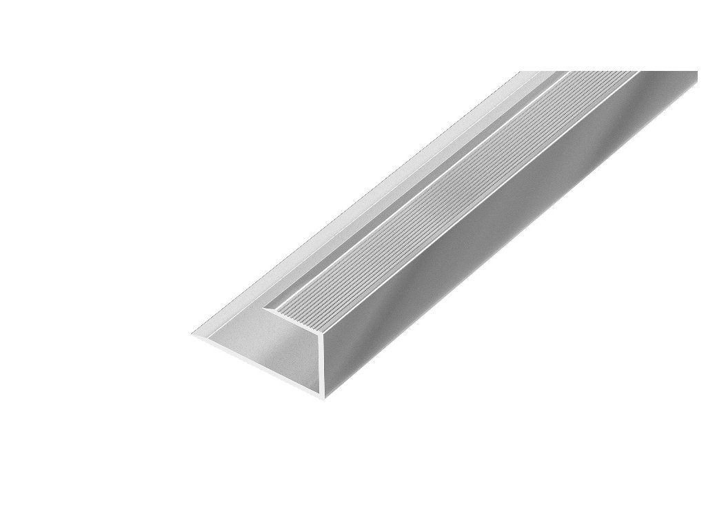 ACARA AP27/10 ukončovací lišta, pro laminát, hliník elox stříbro, 12-14 mm, 0,9 m AADAE 1200/0,9