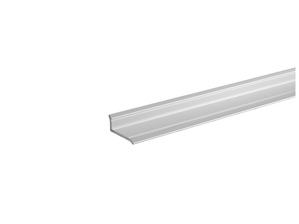 ACARA AP49 ukončovací lišta samolepící, hliník elox stříbro, 10 mm, 2,7 m AADVAE 1800-SK