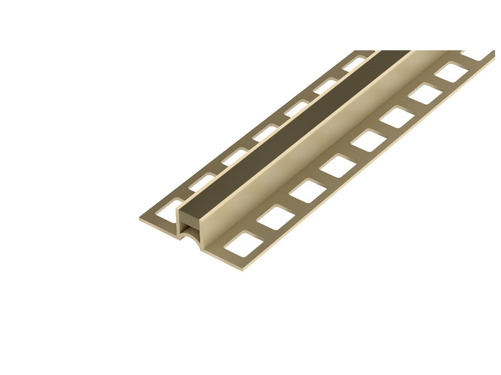 ACARA DL6 dilatační lišta široká základna, PVC bahama, 12,5 mm, 2,5 m AAPD 1232