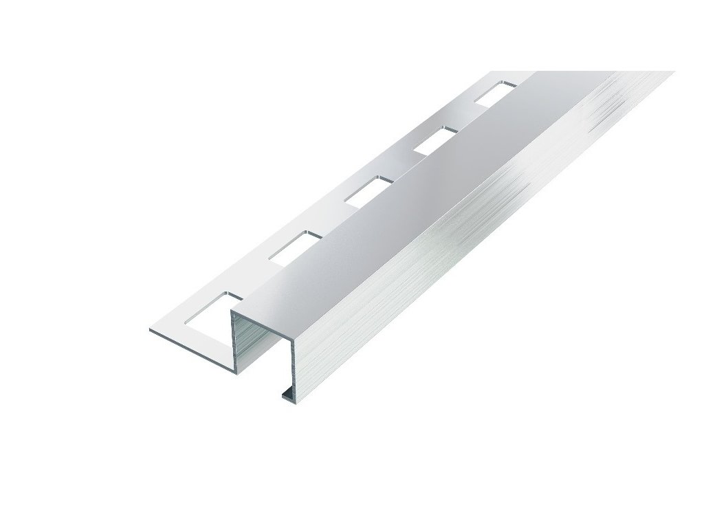 ACARA SP8 ukončovací lišta Q, čtvercová, pravidelná, hliník, 10 mm, 3 m AACA 100/3