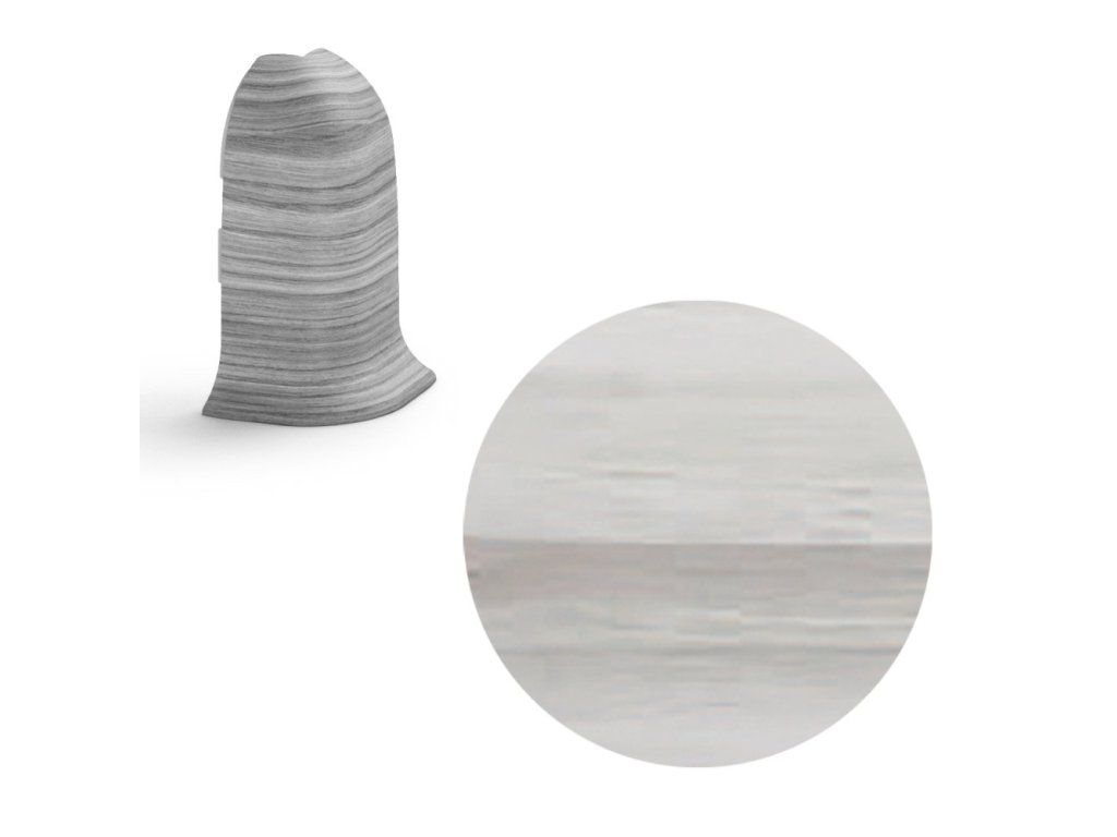 SALAG AP28 vnější růžek k liště NGF56, PVC flexibilní Macquarie, 56 mm, 1 ks NGOVH2
