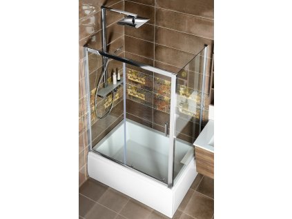 Deep obdélníkový sprchový kout 1300x750mm L/P varianta, čiré sklo