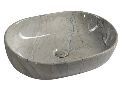 DALMA keramické umyvadlo 59x42x14 cm, grigio