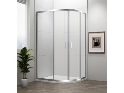 EASY LINE čtvrtkruhová sprchová zástěna 1200x800mm, čiré sklo
