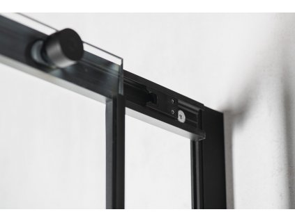 ALTIS LINE BLACK čtvercový sprchový kout 800x800 mm, rohový vstup, čiré sklo
