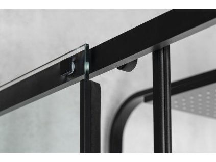 ALTIS LINE BLACK obdélníkový sprchový kout 900x800 mm, L/P varianta, rohový vstup, čiré sklo