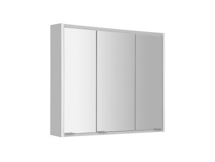 BATU galerka 80x71x15 cm, 2x LED osvětlení, bílá