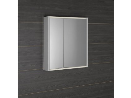 BATU galerka 60x71x15 cm, 2x LED osvětlení, bílá