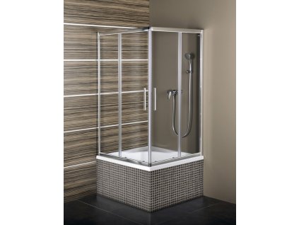Polysan CARMEN čtvercová sprchová zástěna 900x900x1650mm, čiré sklo MD5116