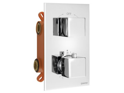 LATUS podomítkový sprchový set s termostatickou baterií, box, 2 výstupy, chrom