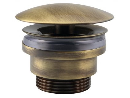Silfra Umyvadlová výpust 5/4“, neuzavíratelná, velká zátka, 5-55mm, bronz UD52592