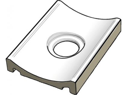 RAKO Pool XPD58023 odtokový kanál s otvorem bílá 20x15 cm